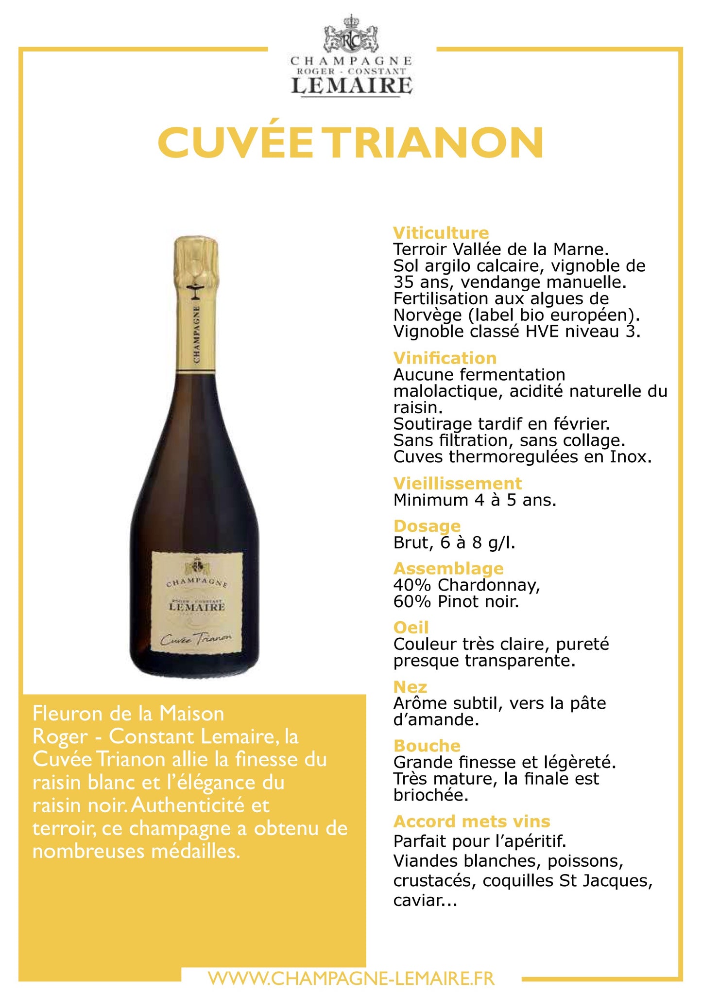 CUVÉE TRIANON (キュベ・トリアノン)